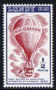 Lundy 1954 definitive Airmail without dates 1/2p Mrs Graham's Balloon unmounted mint Rosen LU 105