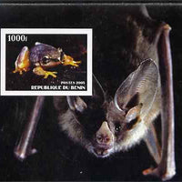 Benin 2005 Frogs #2 perf s/sheet (with Bat as background) unmounted mint