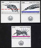 Israel 1976 Montreal Olympic Games perf set of 3 unmounted mint with tabs, SG 636-8