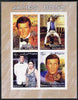 Somalia 2005 James Bond imperf sheetlet containing 4 values unmounted mint. Note this item is privately produced and is offered purely on its thematic appeal