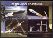 Gabon 2009 NASA Space Exploration #03 perf sheetlet containing 4 values unmounted mint. Note this item is privately produced and is offered purely on its thematic appeal