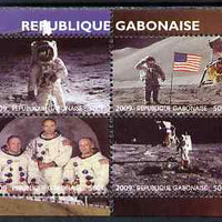Gabon 2009 NASA Space Exploration #04 perf sheetlet containing 4 values unmounted mint. Note this item is privately produced and is offered purely on its thematic appeal