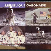 Gabon 2009 NASA Space Exploration #04 imperf sheetlet containing 4 values unmounted mint. Note this item is privately produced and is offered purely on its thematic appeal