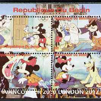 Benin 2009 Olympic Games - Disney Characters #01 perf sheetlet containing 4 values unmounted mint. Note this item is privately produced and is offered purely on its thematic appeal