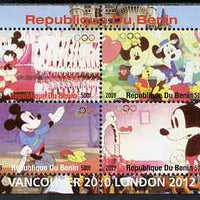 Benin 2009 Olympic Games - Disney Characters #02 perf sheetlet containing 4 values unmounted mint. Note this item is privately produced and is offered purely on its thematic appeal