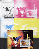 Benin 2004 75th Birthday of Mickey Mouse - Fantasia m/sheet - the set of 5 imperf progressive proofs comprising the 4 individual colours plus all 4-colour composite, unmounted mint