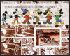Somalia 2004 75th Birthday of Mickey Mouse #11 - Cartoon Strip in Brown imperf m/sheet unmounted mint
