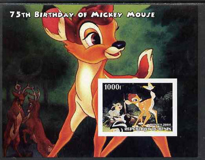 Benin 2004 75th Birthday of Mickey Mouse - Bambi imperf m/sheet unmounted mint. Note this item is privately produced and is offered purely on its thematic appeal