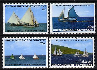 St Vincent - Grenadines 1988 Bequia Regatta set of 4 (SG 554-7) unmounted mint