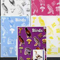 Benin 2003 Birds & Fungi m/sheet - the set of 5 imperf progressive proofs comprising the 4 individual colours plus all 4-colour composite, unmounted mint