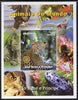 St Thomas & Prince Islands 2005 Animals of the World - Leopard imperf s/sheet with Rotary Logo unmounted mint