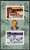 Somalia 2004 75th Birthday of Mickey Mouse #22 - Fire Station imperf sheetlet containing 2 values plus label, unmounted mint