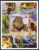 St Thomas & Prince Islands 2005 Animals of the World - Lion imperf s/sheet with Lions International Logo unmounted mint