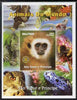 St Thomas & Prince Islands 2005 Animals of the World - Monkey imperf s/sheet with Rotary Logo unmounted mint. Note this item is privately produced and is offered purely on its thematic appeal