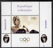 Gabon 2009 Olympic Games - Princess Diana #01 individual perf deluxe sheet unmounted mint. Note this item is privately produced and is offered purely on its thematic appeal