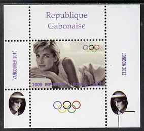 Gabon 2009 Olympic Games - Princess Diana #04 individual perf deluxe sheet unmounted mint. Note this item is privately produced and is offered purely on its thematic appeal