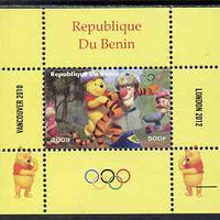 Benin 2009 Olympic Games - Disney's Winnie the Pooh #01 individual perf deluxe sheet unmounted mint. Note this item is privately produced and is offered purely on its thematic appeal