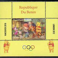 Benin 2009 Olympic Games - Disney's Winnie the Pooh #02 individual perf deluxe sheet unmounted mint. Note this item is privately produced and is offered purely on its thematic appeal