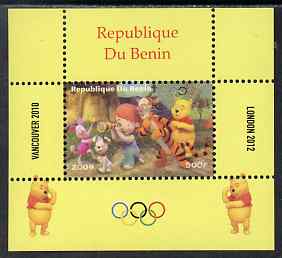 Benin 2009 Olympic Games - Disney's Winnie the Pooh #02 individual perf deluxe sheet unmounted mint. Note this item is privately produced and is offered purely on its thematic appeal