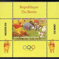 Benin 2009 Olympic Games - Disney's Winnie the Pooh #03 individual perf deluxe sheet unmounted mint. Note this item is privately produced and is offered purely on its thematic appeal