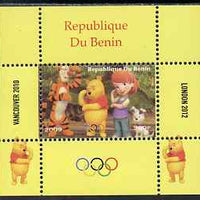 Benin 2009 Olympic Games - Disney's Winnie the Pooh #04 individual perf deluxe sheet unmounted mint. Note this item is privately produced and is offered purely on its thematic appeal