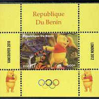 Benin 2009 Olympic Games - Disney's Winnie the Pooh #05 individual perf deluxe sheet unmounted mint. Note this item is privately produced and is offered purely on its thematic appeal