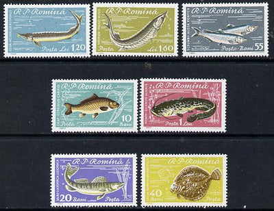 Rumania 1960 Fish perf set of 7 unmounted mint, SG 2796-2802, Mi 1927-33*