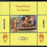 Benin 2009 Olympic Games - Disney's Winnie the Pooh #06 individual perf deluxe sheet unmounted mint. Note this item is privately produced and is offered purely on its thematic appeal