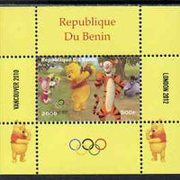 Benin 2009 Olympic Games - Disney's Winnie the Pooh #08 individual perf deluxe sheet unmounted mint. Note this item is privately produced and is offered purely on its thematic appeal