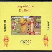 Benin 2009 Olympic Games - Disney's Winnie the Pooh #08 individual imperf deluxe sheet unmounted mint. Note this item is privately produced and is offered purely on its thematic appeal