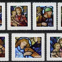 Great Britain 2009 Christmas set of 7 self adhesives unmounted mint