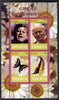 Rwanda 2009 Great Humanist #2 - Kennedy & Pope John Paul plus Butterflies perf sheetlet containing 4 values unmounted mint