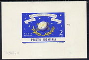 Rumania 1964 Space Navigation IMPERF m/sheet unmounted mint, SG MS 3115, Mi BL 56