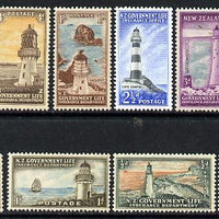 New Zealand 1947-65 Life Insurance (Lighthouses) set of 8 unmounted mint, SG L42-49
