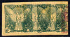 Czechoslovakia 1918 Windhover 2h imperf proof pair in green doubly printed, on ungummed buff paper, as SG N24