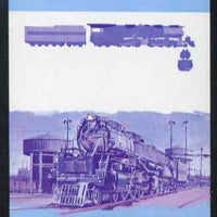 St Vincent - Bequia 1984 Locomotives #1 (Leaders of the World) 1c (Challenger Class) unmounted mint se-tenant imperf progressive proof pair in magenta & blue