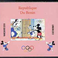 Benin 2009 Olympic Games - Disney Characters #01 individual imperf deluxe sheet unmounted mint. Note this item is privately produced and is offered purely on its thematic appeal