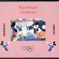 Benin 2009 Olympic Games - Disney Characters #02 individual imperf deluxe sheet unmounted mint. Note this item is privately produced and is offered purely on its thematic appeal