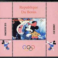 Benin 2009 Olympic Games - Disney Characters #03 individual perf deluxe sheet unmounted mint. Note this item is privately produced and is offered purely on its thematic appeal