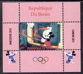 Benin 2009 Olympic Games - Disney Characters #09 individual perf deluxe sheet unmounted mint. Note this item is privately produced and is offered purely on its thematic appeal