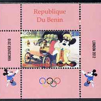 Benin 2009 Olympic Games - Disney Characters #10 individual perf deluxe sheet unmounted mint. Note this item is privately produced and is offered purely on its thematic appeal