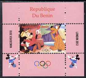 Benin 2009 Olympic Games - Disney Characters #11 individual perf deluxe sheet unmounted mint. Note this item is privately produced and is offered purely on its thematic appeal