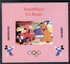 Benin 2009 Olympic Games - Disney Characters #11 individual imperf deluxe sheet unmounted mint. Note this item is privately produced and is offered purely on its thematic appeal