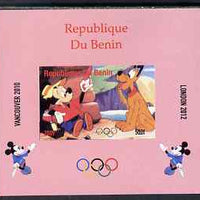Benin 2009 Olympic Games - Disney Characters #11 individual imperf deluxe sheet unmounted mint. Note this item is privately produced and is offered purely on its thematic appeal