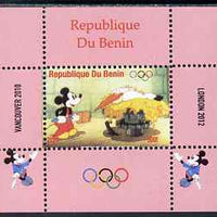 Benin 2009 Olympic Games - Disney Characters #12 individual perf deluxe sheet unmounted mint. Note this item is privately produced and is offered purely on its thematic appeal
