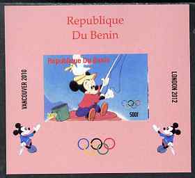 Benin 2009 Olympic Games - Disney Characters #13 individual imperf deluxe sheet unmounted mint. Note this item is privately produced and is offered purely on its thematic appeal