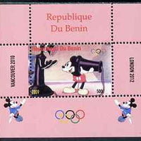 Benin 2009 Olympic Games - Disney Characters #14 individual perf deluxe sheet unmounted mint. Note this item is privately produced and is offered purely on its thematic appeal
