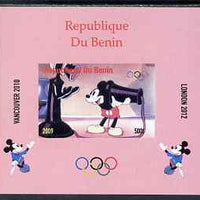 Benin 2009 Olympic Games - Disney Characters #14 individual imperf deluxe sheet unmounted mint. Note this item is privately produced and is offered purely on its thematic appeal