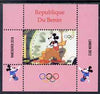 Benin 2009 Olympic Games - Disney Characters #15 individual perf deluxe sheet unmounted mint. Note this item is privately produced and is offered purely on its thematic appeal