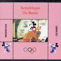 Benin 2009 Olympic Games - Disney Characters #15 individual perf deluxe sheet unmounted mint. Note this item is privately produced and is offered purely on its thematic appeal